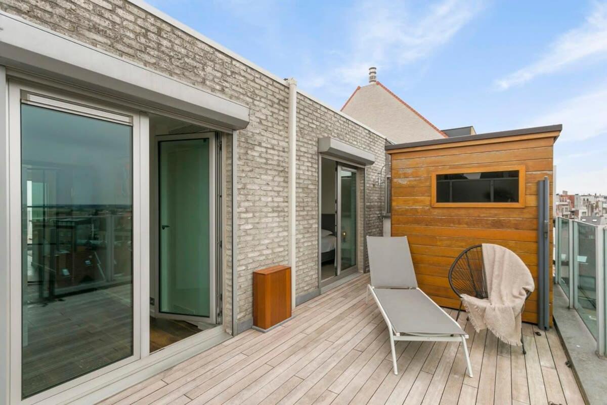 Modern Penthouse With Stunning Sea-View, Sauna And 2 Large Terraces! Apartment Knokke-Heist Exterior photo