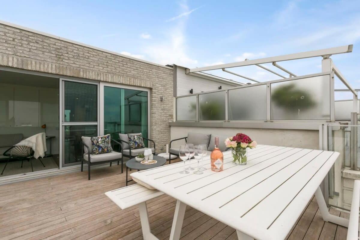 Modern Penthouse With Stunning Sea-View, Sauna And 2 Large Terraces! Apartment Knokke-Heist Exterior photo